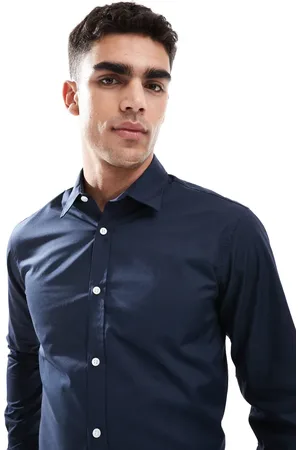JJ Long sleeve shirt in navy