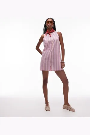 Topshop Stripe romper in