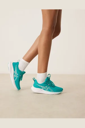 Asics Gel-Pulse 16 running trainers in wave teal and soothing sea-Green