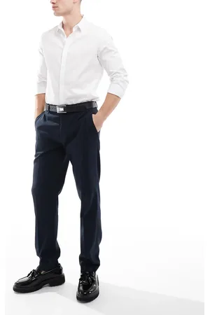River Island Slim fit tailored pants in -Blue