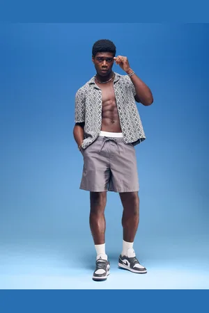 ASOS Wide linen blend shorts in