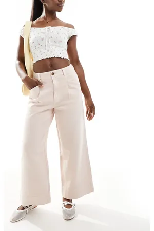 ASOS Cropped wide leg pants in -Multi