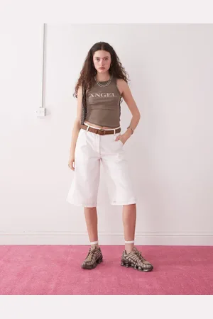 COLLUSION Low rise baggy jorts in -Neutral