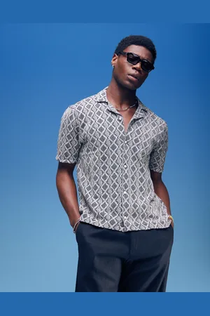 Hollister Short sleeve crochet contrast cross shirt in mix
