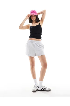 Cotton On Cotton On classic fleece mini shorts in grey marle