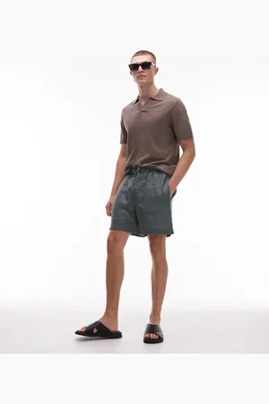 ARKET Linen drawstring shorts in