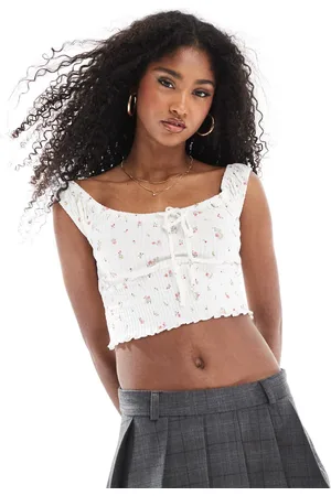 Cotton On Cotton On shirred short sleeve top in -Multi