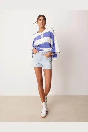 Free People Tippie mid-rise denim shorts in