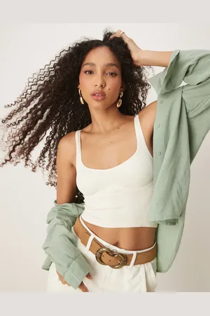 Free People Meg seamless crop top in -White