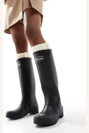 Barbour With Lucy Williams Abbey gumboots with logo detail in