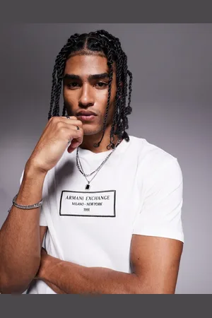 Armani Exchange Box logo t-shirt in