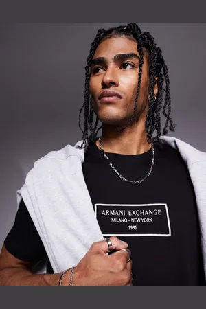 Armani Exchange Box logo t-shirt in