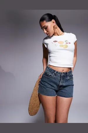 Princess Polly Mid rise denim shorts in