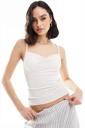 Cotton On Cotton On rosette detail cami sleep top in -White
