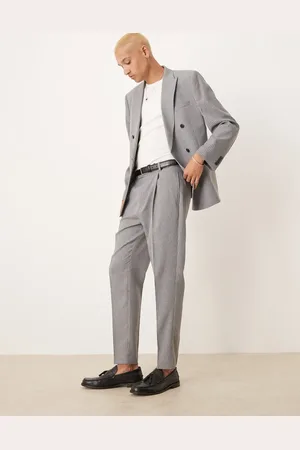 ASOS Tapered suit pants in pinstripe