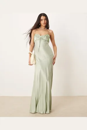 For Love & Lemons Natalie maxi dress in -Green
