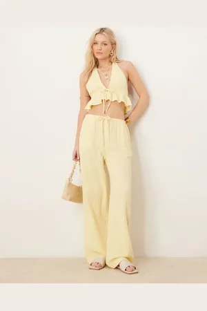 Iisla & Bird Skinny waist band beach pants in (part of a set)