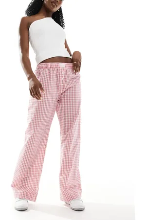 Cotton On Cotton On gingham boyfriend boxer pants in red