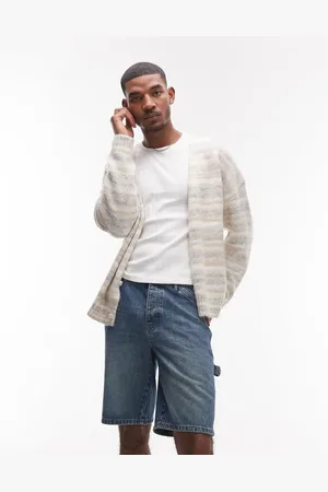 Topman Denim carpenter shorts in