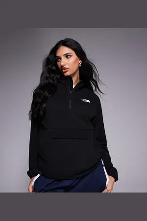 The North Face Kecha packable 1/4 jacket in black exclusive to ASOS