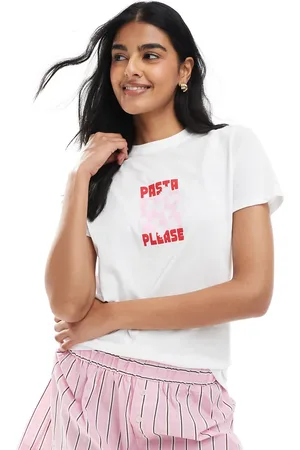 New Look Pasta Please logo t-shirt in