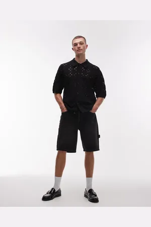 Topman Denim carpenter shorts in