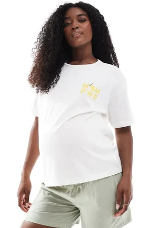 Mama;licious Mamalicious Maternity under the bump shorts in khaki-Green