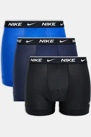 Nike Everyday Cotton Stretch 3 pack boxer briefs in and blue