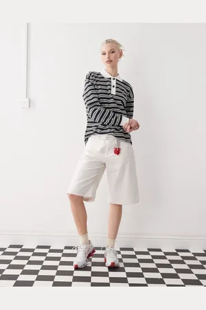 Monki Utility jorts in -Neutral