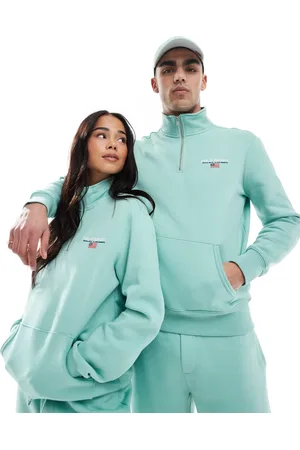 Ralph Lauren Sport capsule unisex small chest logo half zip sweatshirt in (part of a set)