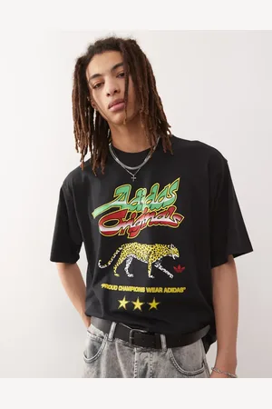 adidas Leopard graphic t-shirt in