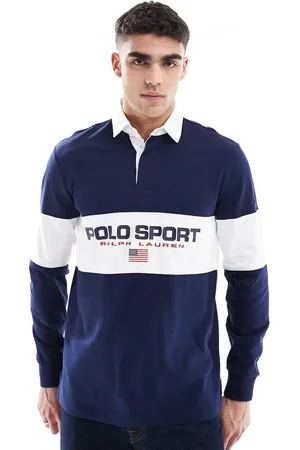 Ralph Lauren Sport capsule flag logo chect panel rugby polo classic oversized fit in