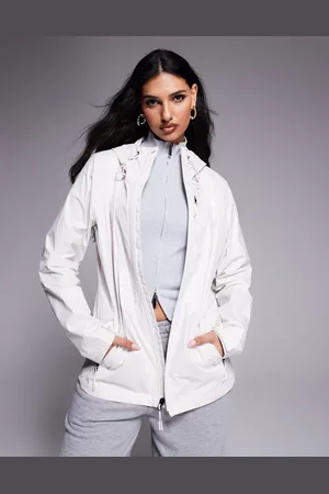 The North Face Alta Vista packable waterproof jacket in off white