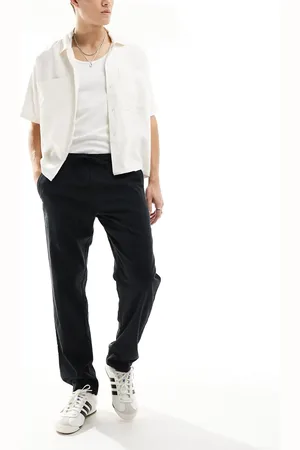 JJ Drawstring linen mix pants in