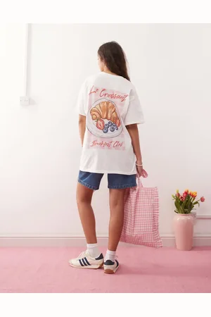 Miss Selfridge Les croissant oversized tee
