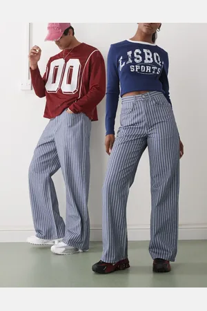 Reclaimed Unisex baggy denim jeans in