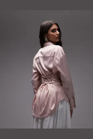 Nialaya Jules fitted shirt in -Pink