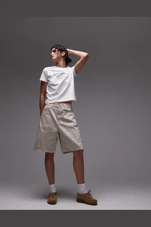 Carhartt Brandon loose fit denim shorts in -Neutral