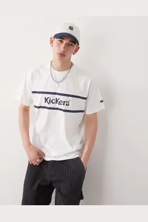 Kickers Oversized t-shirt with navy graphic in -White