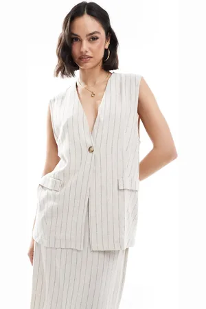 ASOS Longline waistcoat (part of a set)-Multi