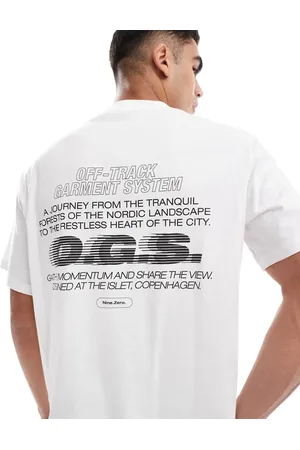 JACK & JONES Oversized back print t-shirt in white