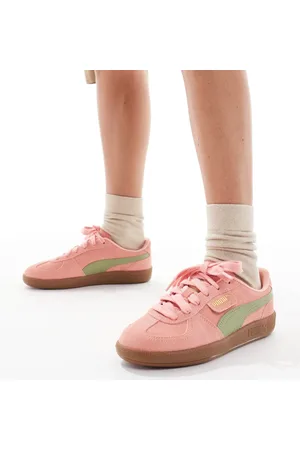 PUMA Palermo sneakers in & green