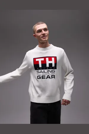 Tommy Hilfiger Sailing jumper in off white