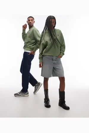 Tommy Hilfiger Unisex badge sweatshirt in washed green