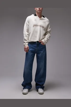 Calvin Klein 90s loose jeans in mid wash-Blue