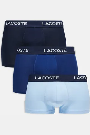 Lacoste 3 pack trunks in blue tones