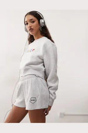 Kickers Knit shorts in grey marl (part of a set)