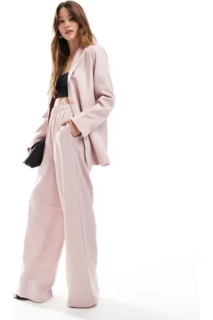 VERO MODA Pull on pants in rose pink (part of a set)