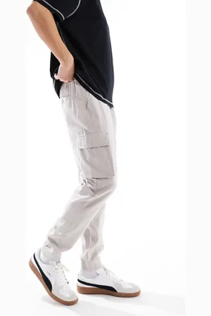 French Connection French Connection cargo pocket linen pants in -Neutral