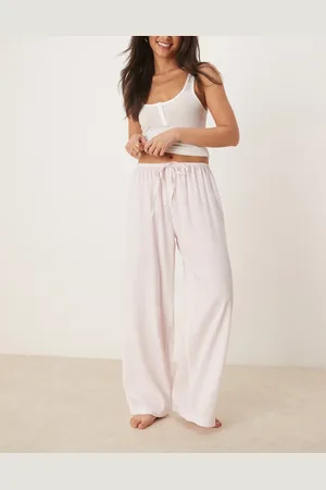 Luna Oversized pyjama bottoms in baby stripe